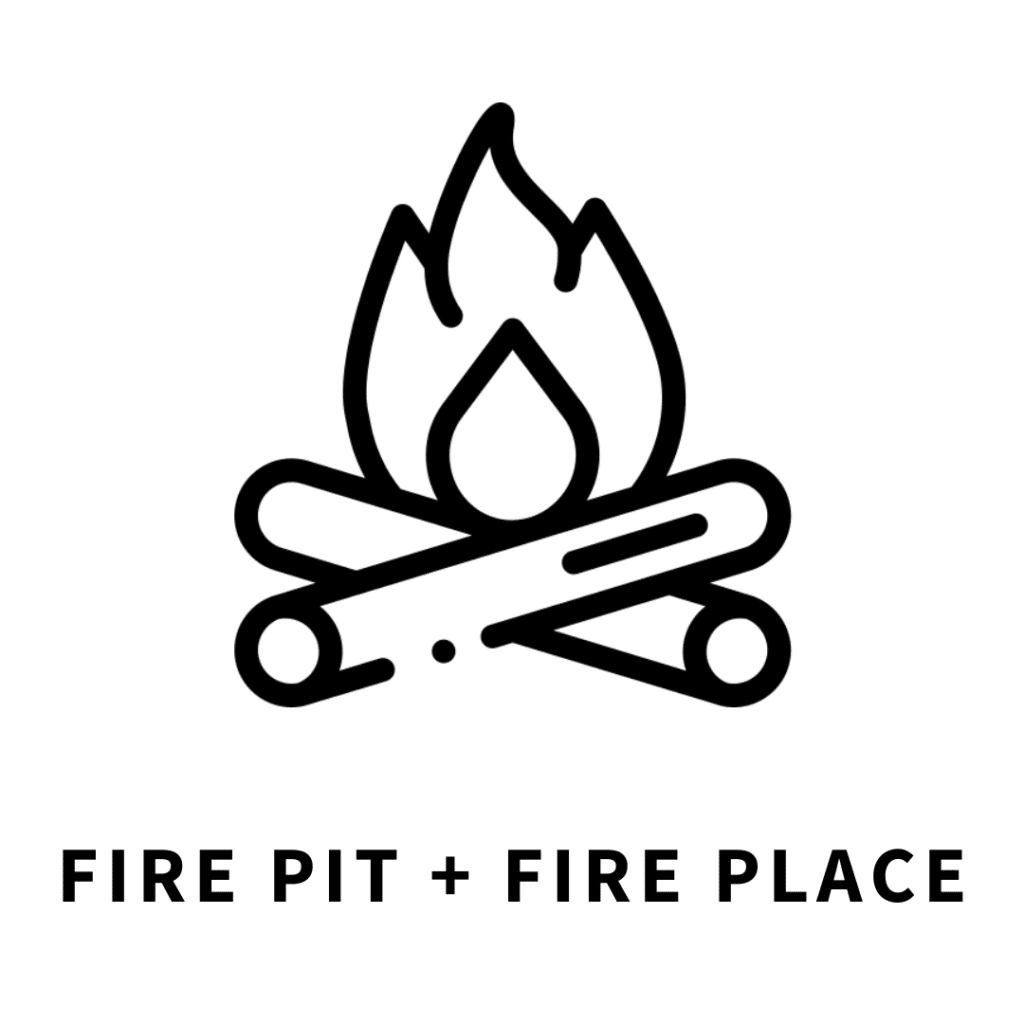 Cabin with fire pit in blue ridge, ga