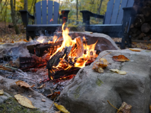 Pet friendly cabin with a firepit in Blue Ridge, GA