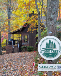 Stone Creek cabin rental in Blue Ridge, GA during fall season